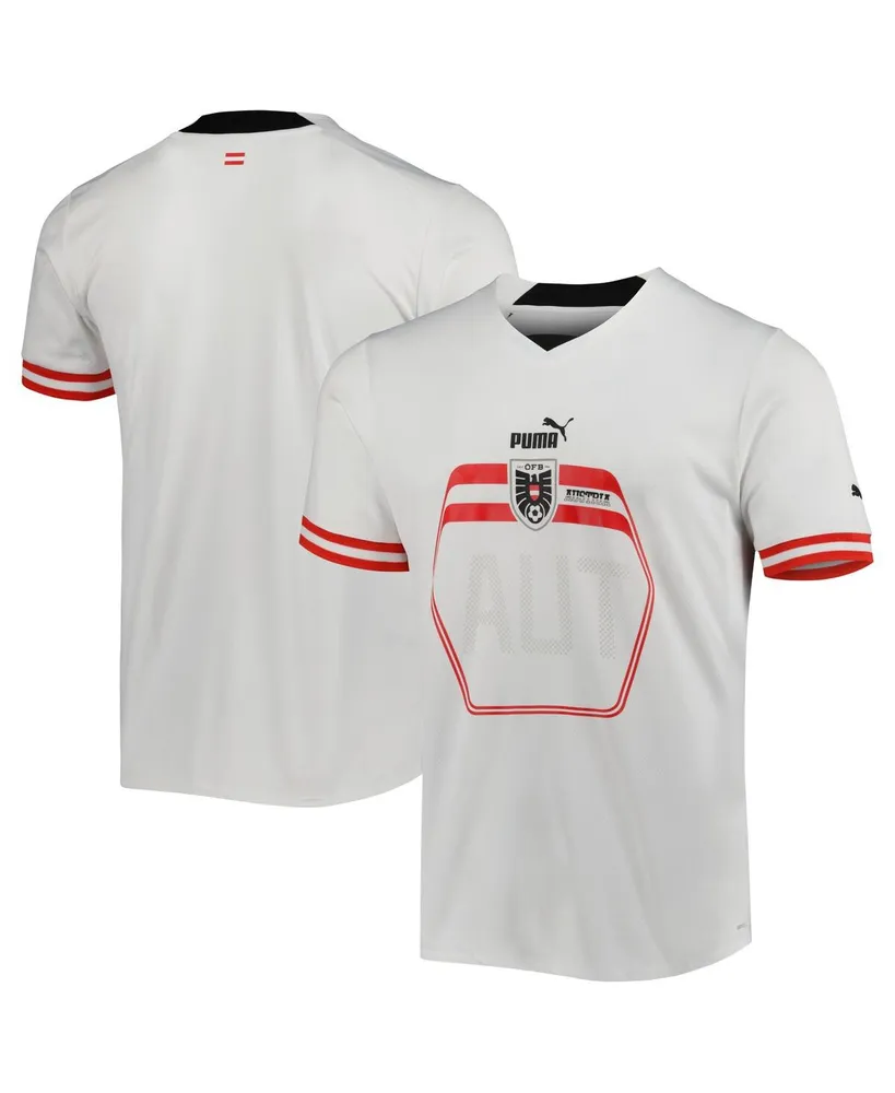 Men's Puma White Austria National Team 2022/23 Away Replica Jersey