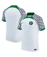 Men's Nike White Nigeria National Team 2022/23 Away Breathe Stadium Replica Blank Jersey