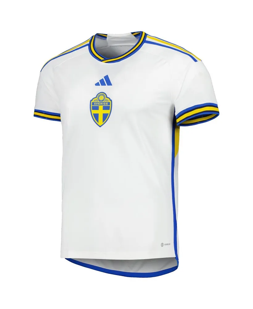 Men's adidas White Sweden National Team 2022/23 Away Replica Jersey