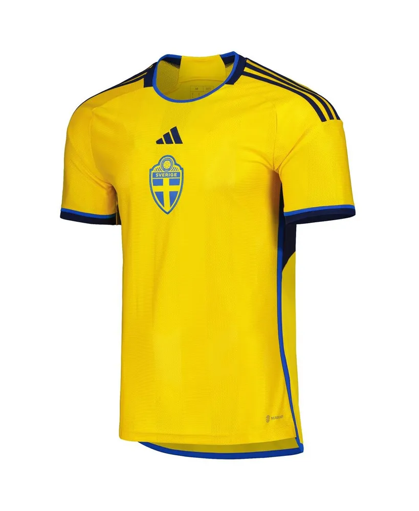 Men's adidas Yellow Sweden National Team 2022/23 Home Replica Jersey