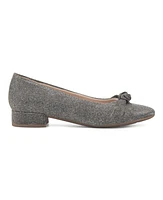 Easy Spirit Women's Eflex Caster Slip-on Block Heel Dress Pumps - Pewter, Gold