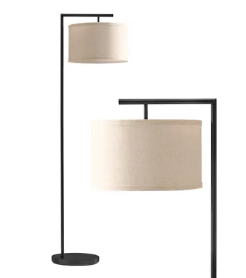 Brightech Montage Modern 60" Led Arc Floor Lamp with Drum Shade