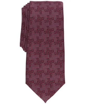 Alfani Men's Crest Geometric-Print Slim Tie, Created for Macy's