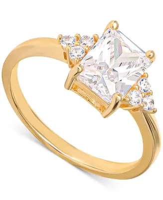 Giani Bernini Cubic Zirconia Statement Ring in Gold-Plated Sterling Silver, Created for Macy's