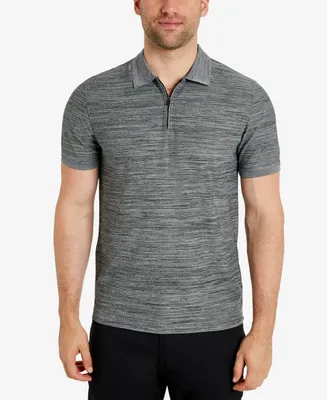 Kenneth Cole Men's Performance Knit Zip Polo