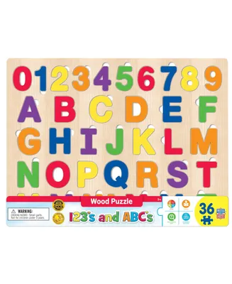 Masterpieces 123's and Abc's - 36 Piece Wood Jigsaw Puzzle for kids