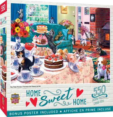 Masterpieces Home Sweet Home Tea Time Terrors 500 Piece Jigsaw Puzzle