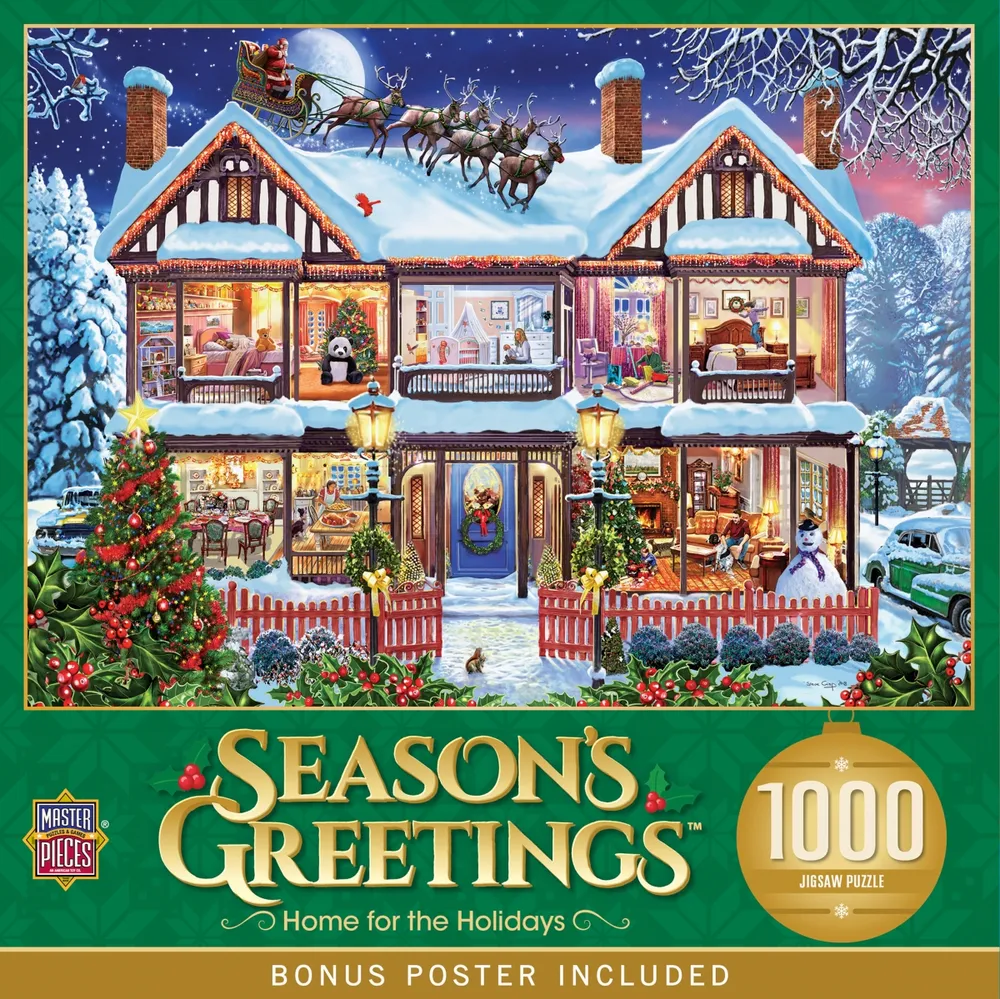 Masterpieces Season's Greetings - Home for the Holidays 1000 Piece Puzzle