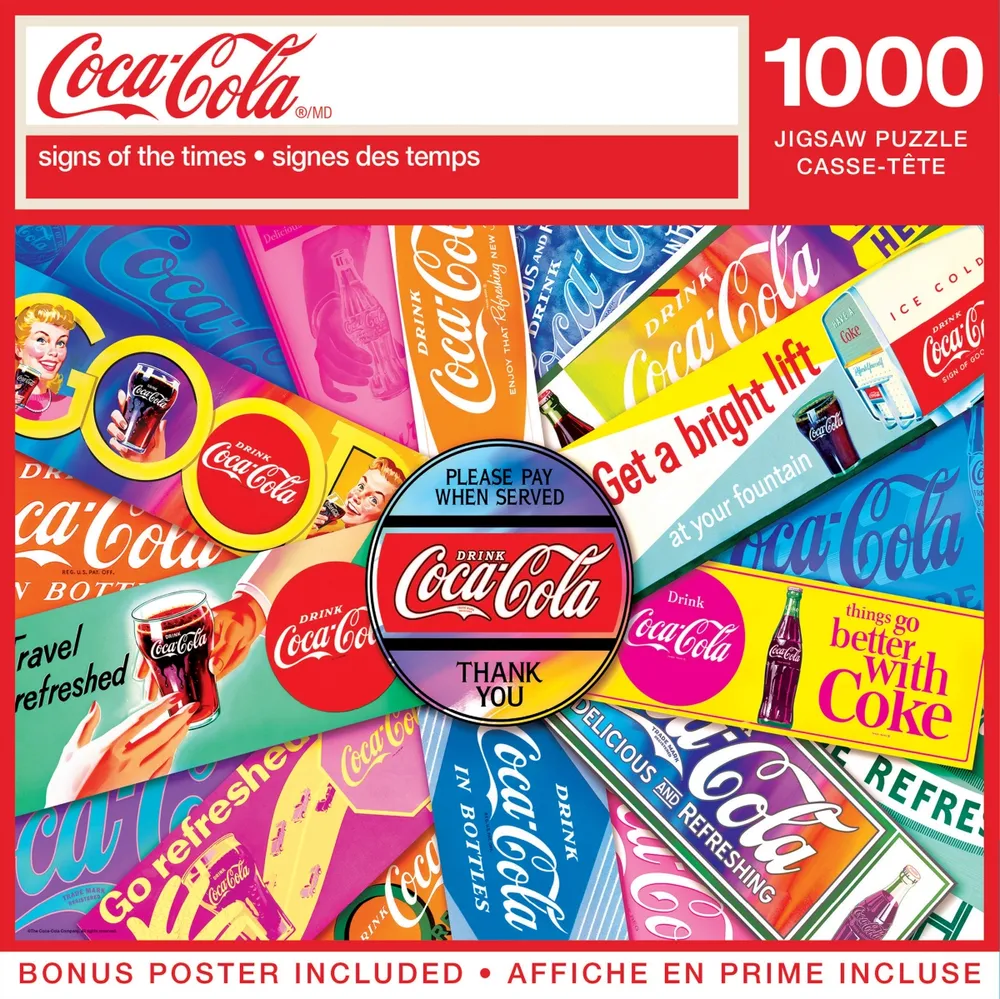 Masterpieces Coca-Cola - Signs of the Times 1000 Piece Jigsaw Puzzle