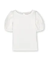 Hope & Henry Baby Girls Organic Cotton Bubble Sleeve Knit Top