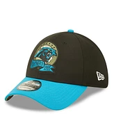 Men's New Era Black, Blue Carolina Panthers 2022 Salute To Service 39THIRTY Flex Hat