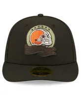 Men's New Era Black Cleveland Browns 2022 Salute To Service Low Profile 59FIFTY Fitted Hat