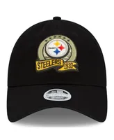 Pittsburgh Steelers New Era Women's 2022 Salute To Service 9TWENTY  Adjustable Hat - Black