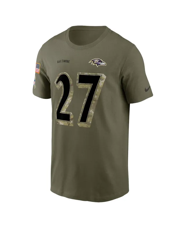 Najee Harris Pittsburgh Steelers Men's Legend Olive Salute to Service T- Shirt