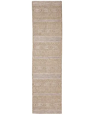 Liora Manne' Orly Stripe 1'11" x 7'6" Runner Outdoor Area Rug