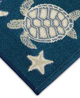 Liora Manne' Esencia Turtle and Stars 2'5" x 3'11" Area Rug
