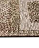 Liora Manne' Orly Squares 5'3" x 7'3" Outdoor Area Rug