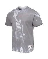 Men's Mitchell & Ness Clyde Drexler Gray Houston Rockets Above The Rim Sublimated T-shirt