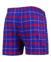 Men's Concepts Sport Royal, Red Chicago Cubs Ledger Flannel Boxers