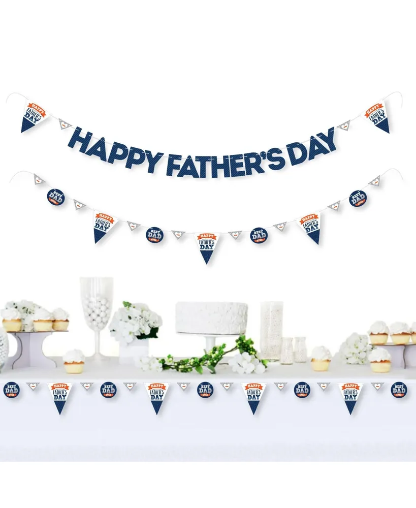 Happy Father's Day - We Love Dad Party Letter Banner Decor - Happy Father's Day