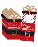 Big Dot of Happiness Jolly Santa Claus - Christmas Money & Gift Card Nifty Gifty Card Holders - 8 Ct