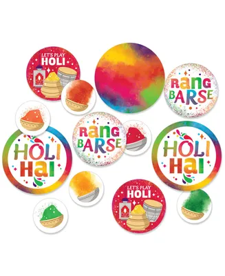 Holi Hai - Festival of Colors Party Giant Circle Decor - Large Confetti 27 Ct