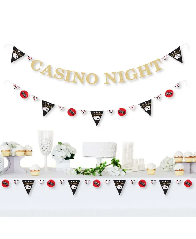 Big Dot of Happiness Las Vegas - Casino Party DIY Dangler Backdrop -  Hanging Vertical Decorations - 30 Pieces