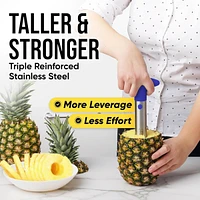 Zulay Kitchen Pineapple Corer and Slicer Tool - Stainless Steel Cutter for Easy Core Removal & Slicing