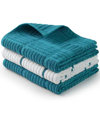 3 Pack Reusable Absorbent Kitchen Towels Cotton