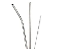 Zulay Kitchen Stainless Steel Straws 3-Pc