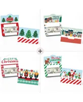 Big Dot of Happiness Merry Christmas Cards - Assorted Holiday Money and Gift Card Holders - Set of 8