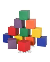 Soozier 12 Piece Soft Play Blocks Soft Foam Toy Building and Stacking Blocks