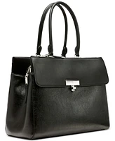 Calvin Klein Becky Turnlock Triple Compartment Convertible Tote