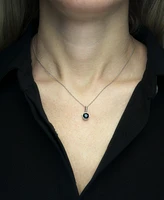 3-Pc. Set Onyx & Diamond Accent Pendant Necklace, Ring and Hoop Earrings in Sterling Silver