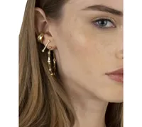 Bonheur Jewelry Diana Crystal Large Hoop Earrings