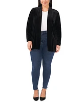 Vince Camuto Plus Open-Front Long-Sleeve Cardigan