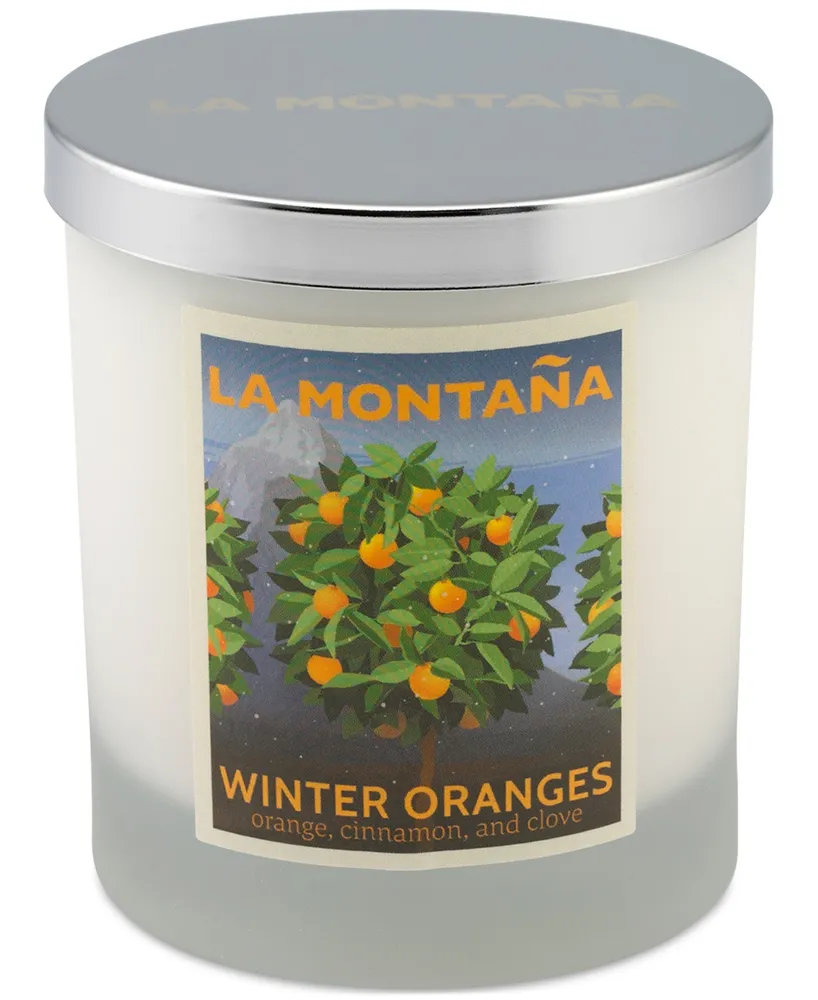 La Montana Winter Oranges Scented Candle, 8 oz.