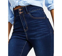 Dollhouse Curvy Double Button High Rise Skinny Jeans