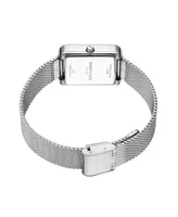 Kenneth Cole New York Women's Classic Silver-Tone Stainless Steel Mesh Bracelet Watch 30.5mm