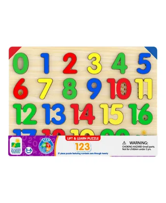 The Learning Journey- Lift Learn 1, 2, 3 Number Puzzle - Learn to Count Set of 21 Numbers Puzzle