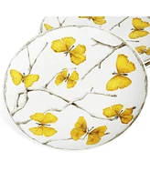 Michael Aram Butterfly Ginkgo 4 Piece Gold-Tone Tidbit Plate Set