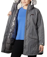 Columbia Plus Suttle Mountain Hooded Faux-Fur-Trim Long Insulated Coat