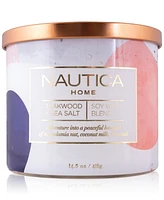 Nautica Teakwood + Sea Salt Candle, 14.5 oz.