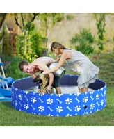 PawHut Outdoor Pet Swimming Pool Bath for Backyard Patio Deck 55" x 12" Xl