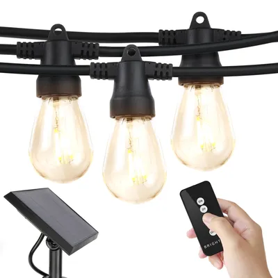 Brightech Ambience Pro 48 ft. Outdoor Solar Led String Lights with Remote Control