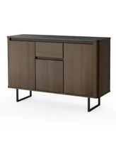 Costway 3-Door Kitchen Buffet Server Sideboard Storage Cupboard