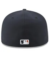 Men's New Era Navy Houston Astros 2022 Postseason Road Side Patch 59FIFTY Fitted Hat
