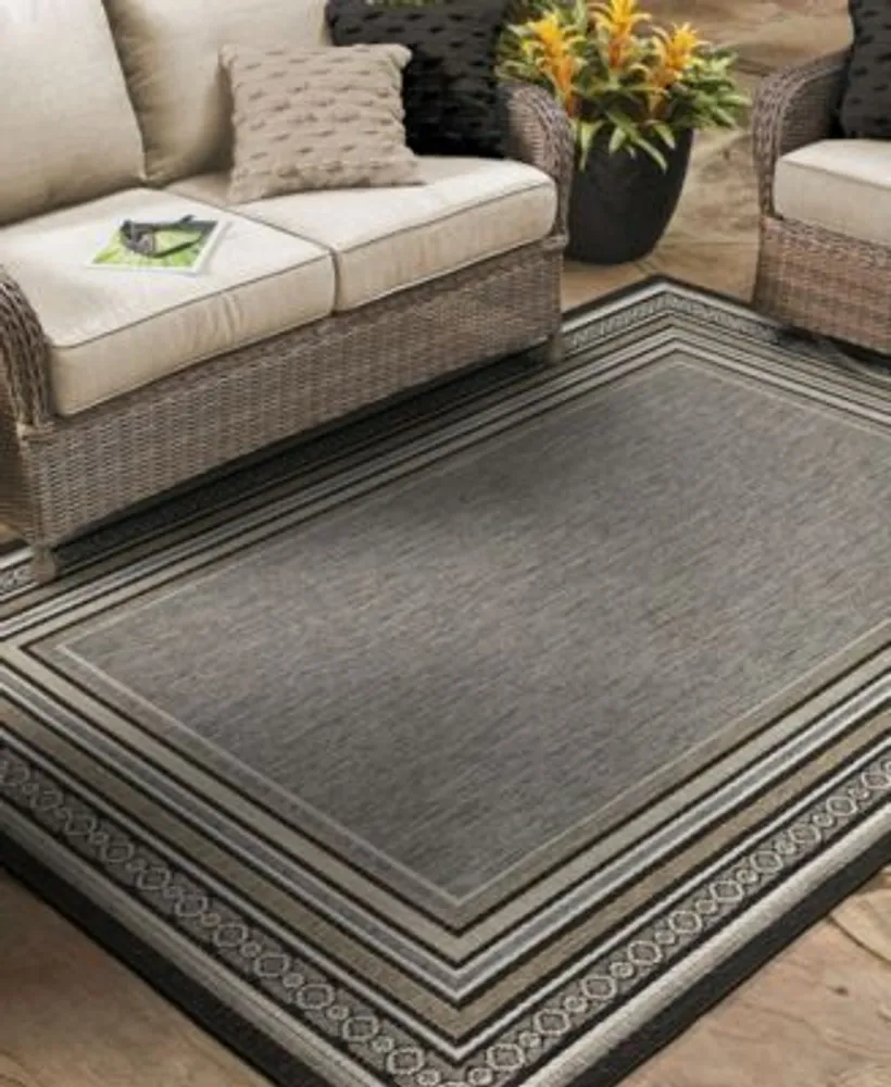 Mohawk Malibu Outdoor Chain Border Area Rug