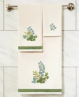 Linum Home Textiles Turkish Cotton Botanica Embellished Towel Set