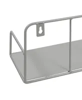 Honey Can Do Small Metal Floating Wall Shelf